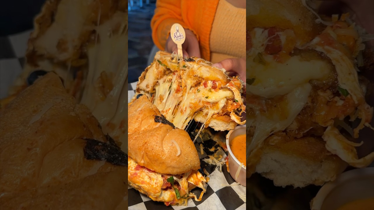 The CHICKEN DEVOUR “FOMO” SANDO from Rab’s Country Lanes on Staten Island NYC is 🔥! #DEVOURPOWER