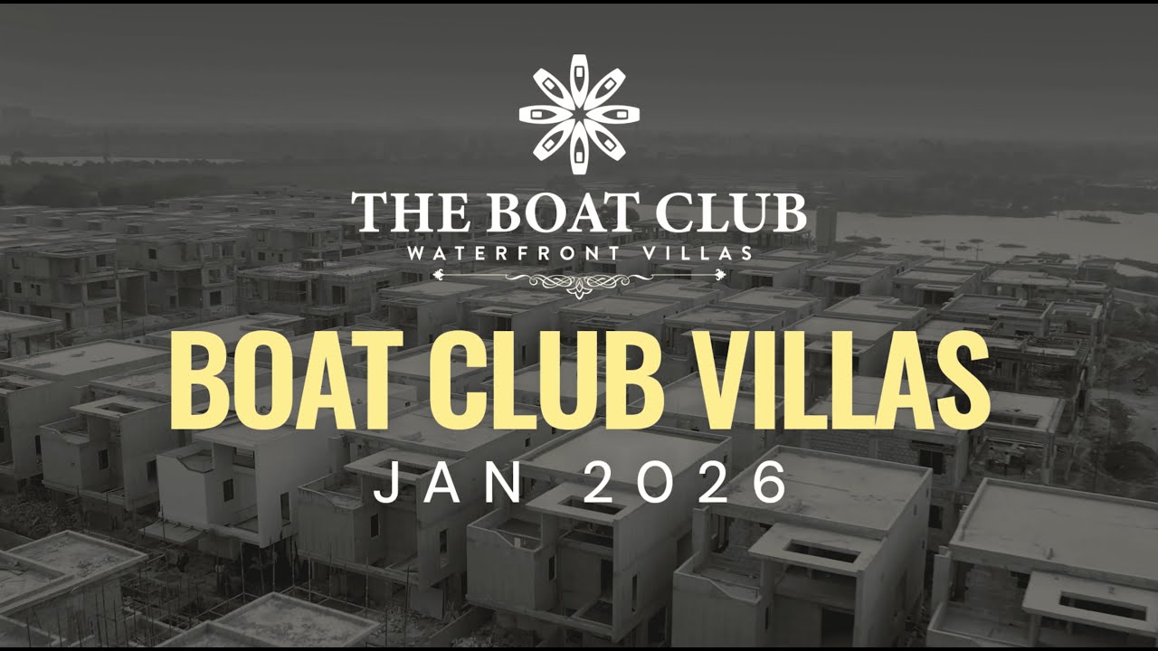 The Boat Club Villas by SRIAS | Aerial View Construction Update – January 2026