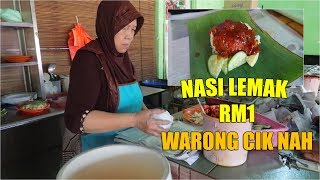 Malaysia RM1 Nasi Lemak at Warong Cik Nah