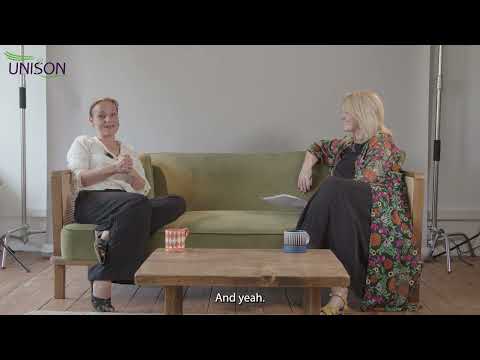 UNISON local government champions winner Alys Exley-Smith talks with actor Sally Lindsay - video from UNISON