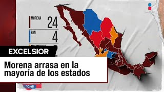 Morena arrasa en la mayoría de los estados: Estos son los ganadores