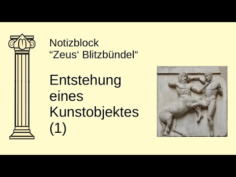 Notizblock „Zeus‘ Blitzbündel“ // Entstehung eines Kunstobjektes