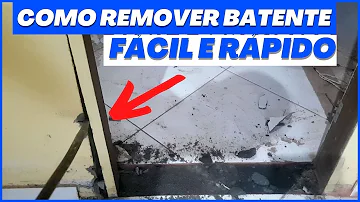 Como tirar batente de porta inteiro?