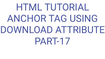 anchor tag | download attribute | how to download a image from web page using html|html tags|part-17