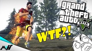 GTA 5 FUNNY MOMENTS & STUNTS - Zbugowany OGIEŃ [PC]