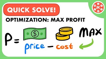 Optimization Problem - Max Profit | JK Math