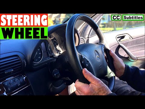 How to adjust steering wheel on Mercedes C-Class