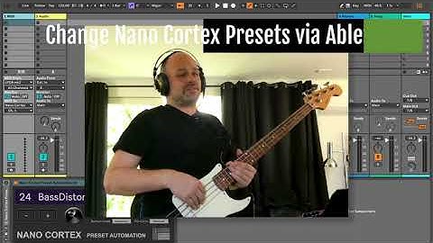 How to automate preset change on Nano Cortex when using Ableton Live via Max for Live
