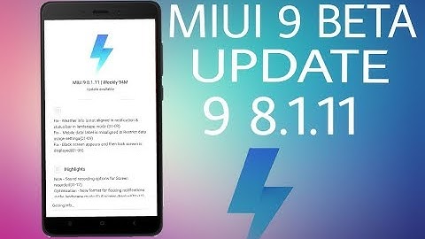 MIUI 9 Global Beta Update (8.1.11)Add New Features And Changelog