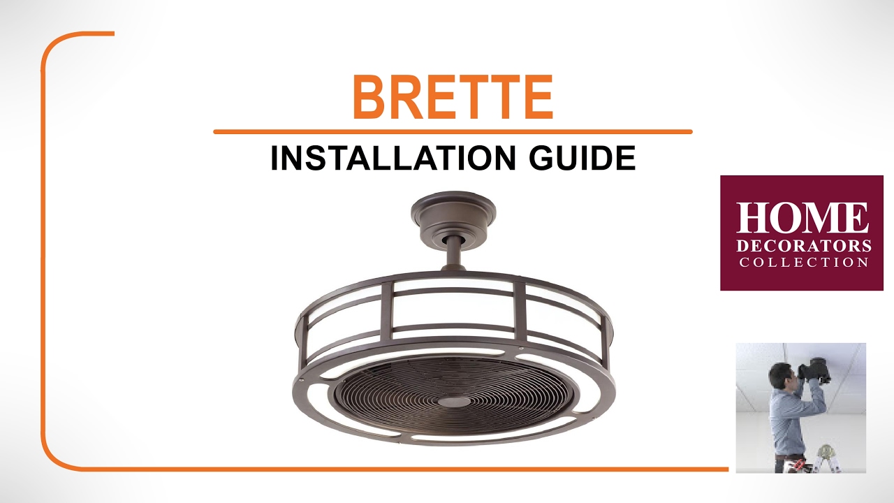  Brette  Ceiling Fan  Installation Guide YouTube