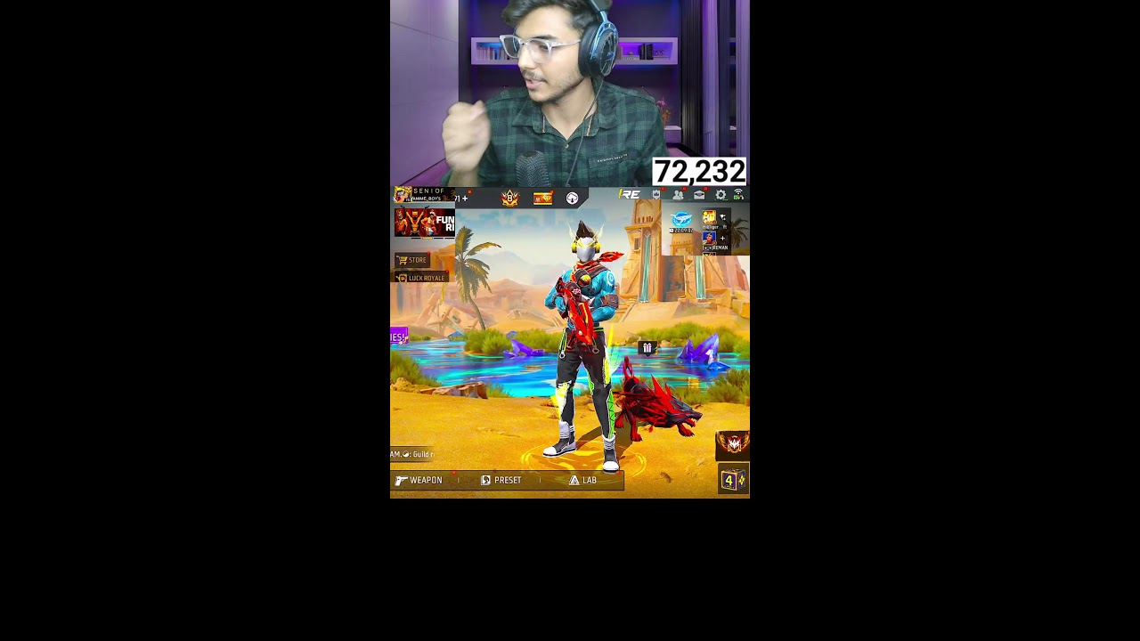 🔴 LIVE | Top 1 Grandmaster Push 🔥 | Free Fire Shorts Live #shorts  #shortslive  #freefire