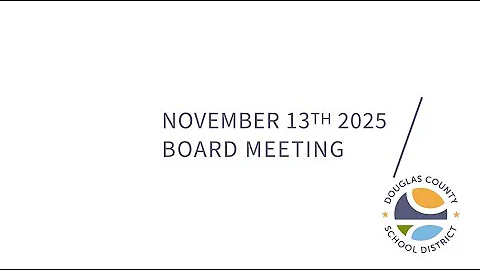 November 13, 2025 Special Board Meeting