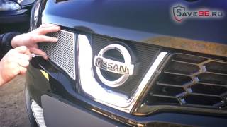 видео Пластиковая сетка в бампер для Nissan Qashqai 2011-