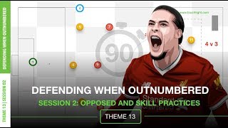 Defending Outnumbered | 3-Part Session Opposed / Opposed / Skill Practices (13-S2) Defending Outnumbered | 3-Part Session Opposed / Opposed / Skill Practices (13-S2)