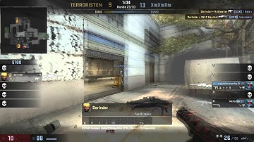 csgo cache clutch 1v4 situation | scout and tec9