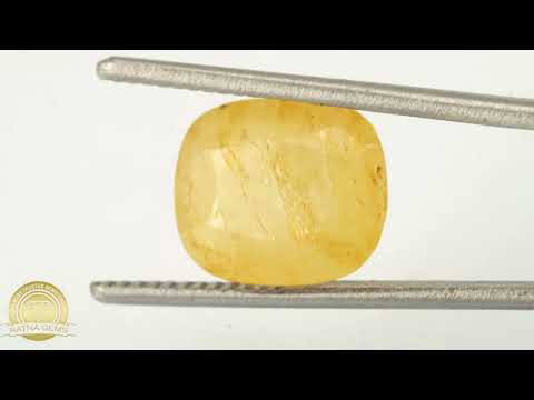 Product Video for: Ceylon Pukhraj Stone 6.64 Ratti (6.04 Carat) Yellow Sapphire