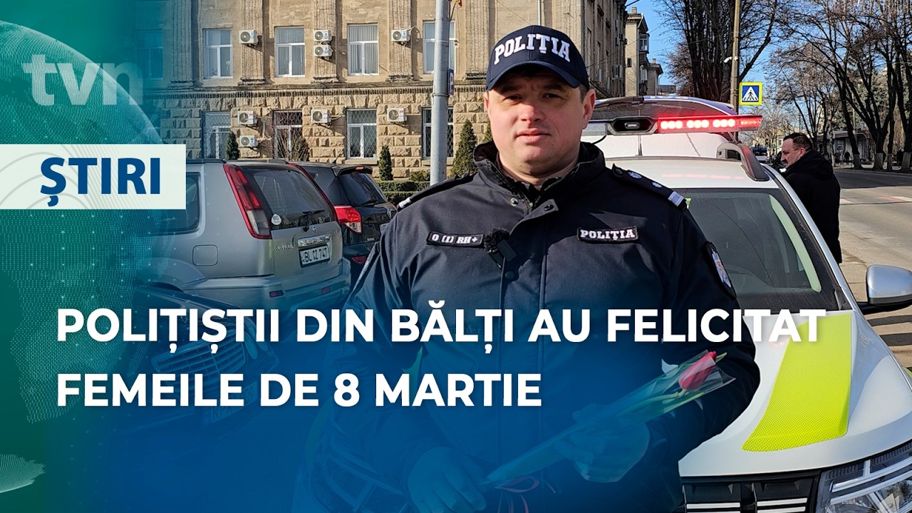 SURPRIZĂ PENTRU FEMEI DIN PARTEA POLIȚIȘTILOR DIN BĂLȚI