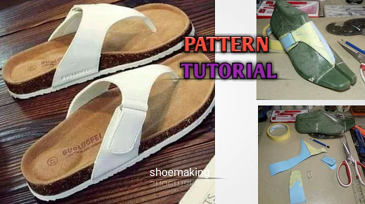 How to make this trendy Birkenstocks unique leather slide slippers pattern #shoemaking #beginners