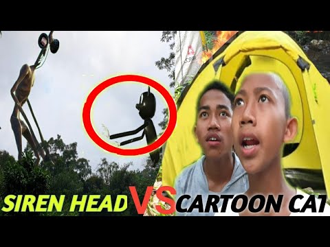 SIREN HEAD VS CARTOON CAT! KEMPING DITEPI SUNGAI 24 JAM PALING MENEGANGKAN! | Mikael TubeHD