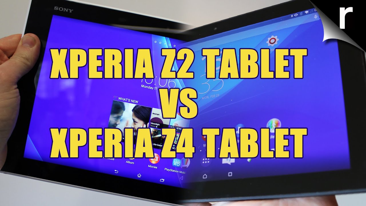 Sony Xperia Z4 Tablet Vs Xperia Z2 Tablet Mwc 15 Youtube