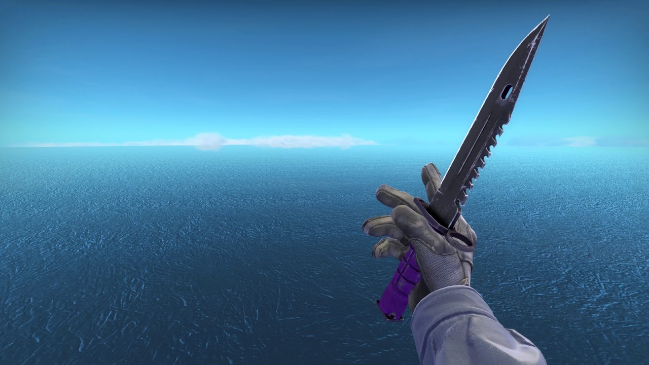 CSGO | M9 Bayonet Ultraviolet Showcase | Field Tested - YouTube