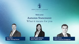 Arbuthnot Latham’s 2025 Autumn Budget Webinar