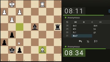 my first chess match on lichess