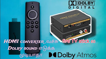 fire tv lite  to 5.1 audio  | 5.1 Dolby test | HDMI audio converter | optical out test