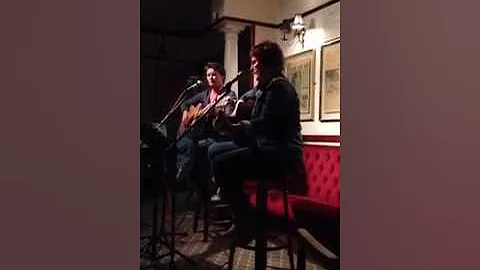 Performing with Karen Wilmot at TJs open mic night...
