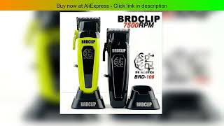 Brdclip Professional Electric Hair Clipper Brd 106 Hair Trimmer For Man 7500Rpm With Base 5-Adjuste