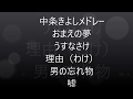 昭和歌謡曲・中条きよしメドレー「おまえの夢」「うすなさけ」「理由(わけ)」男の忘れ物」「嘘」「グッバイラブをあなたに」cover/kitadayori