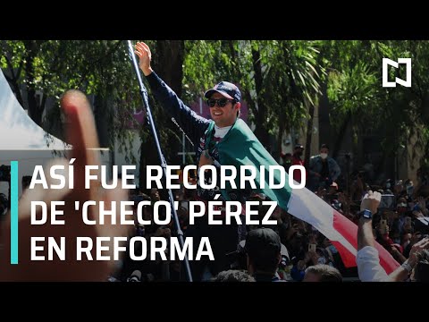 Así se vivió el recorrido de ”Checo” Pérez en Reforma, antes del GP de México -  En Punto