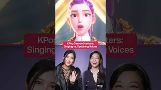 Kpop Demon Hunters Singing Vs. Talking Voices