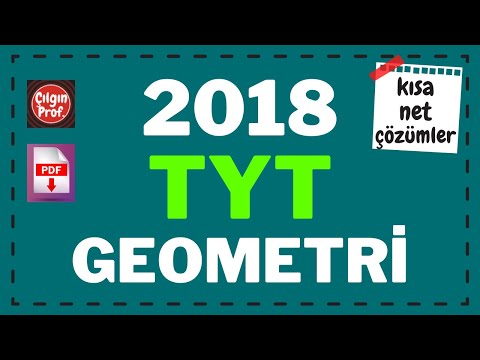 2018 TYT GEOMETRİ [+PDF] - 2018 TYT Geometri Soru Çözümleri