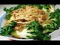 Pork Baby Pak Choy with Enokitake Mushrooms