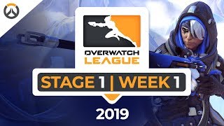 Owl 2019 Stage 1 Week 1 Overwatch Top Plays Esports
