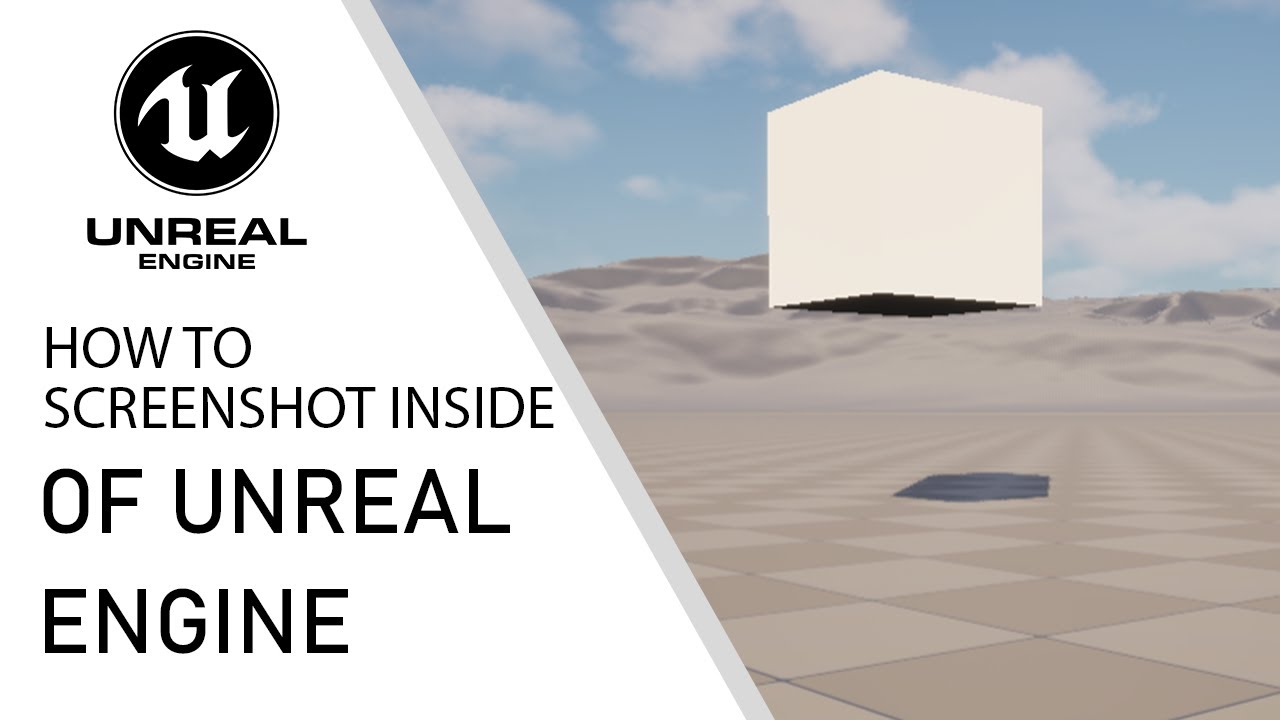 Unreal Engine 5 how to screenshot inside of Unreal Engine - YouTube