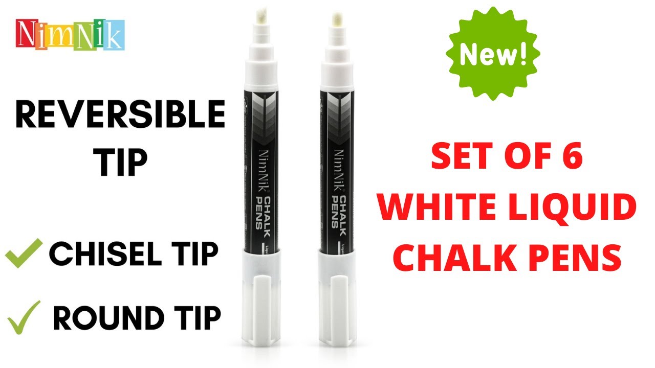 White Chalk Pens Liquid Chalk Pens For Blackboards Window - Temu