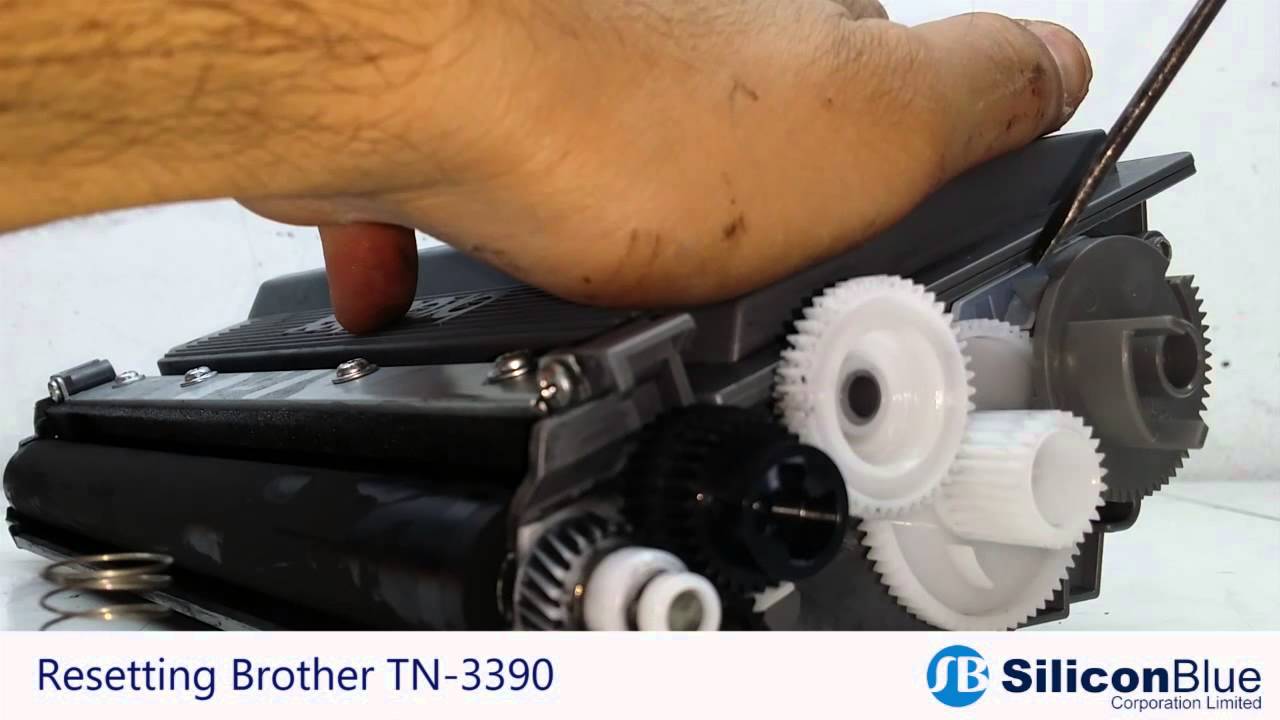 How to reset BROTHER Toner TN-3330/3380/3390 - YouTube