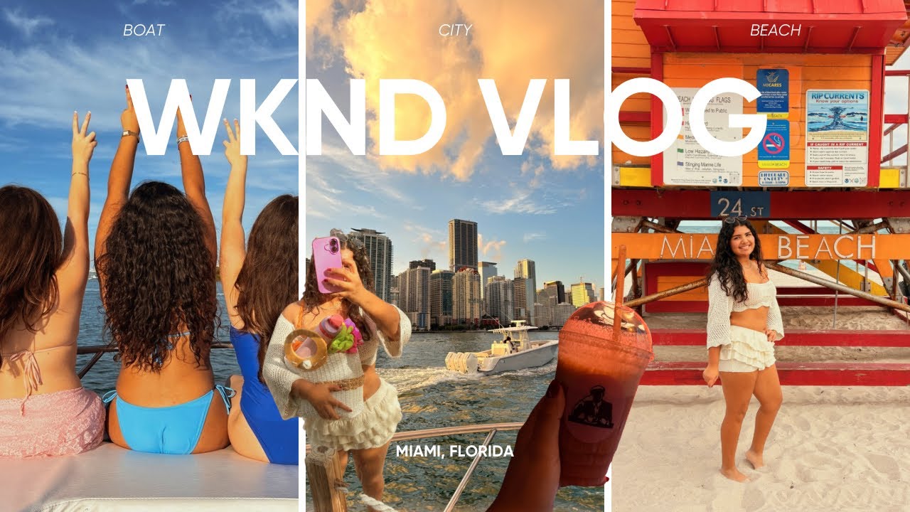 Spend a weekend with me in Miami, Florida🛥️🏖️☀️💐