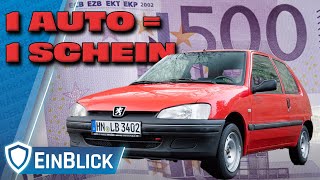 Peugeot 106 1.0 (1999) - Ein AUTO für einen SCHEIN! Was bekommt man für sein Geld?