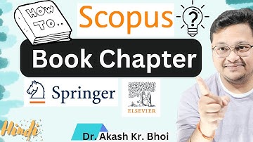 How to Write a Book Chapter? || Steps for writing a book chapter || Hindi