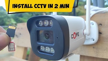 How to install WiFi camera at home | How to install CCTV camera Step by step | SD card and Sim card 