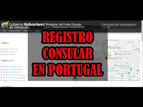 Como hacer el registro consular de Venezuela en Portugal