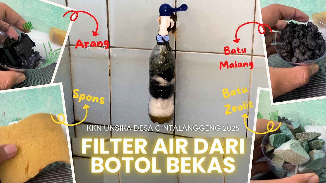 CARA MEMBUAT FILTER AIR DARI BOTOL PLASTIK BEKAS