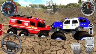 Juegos De Carros Police Monster Truck Impossible Driver Car Extreme Racing For Android Mud Gameplay screenshot 2