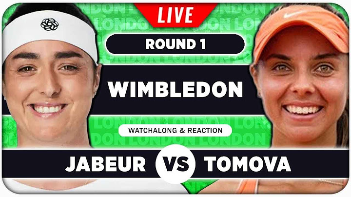 JABEUR vs TOMOVA • Wimbledon 2025 • LIVE Tennis Watchalong