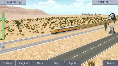 Preview of a new Desert Scene for Train Sim