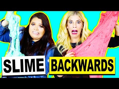 diy-making-slime-backwards-challenge-with-karina-garcia!-blindfolded-slime-challenge