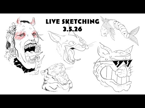 Live Sketching Test session 2 [3.5.26] - YouTube